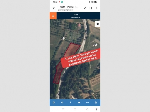 Bursa Keles baraklı tarlla